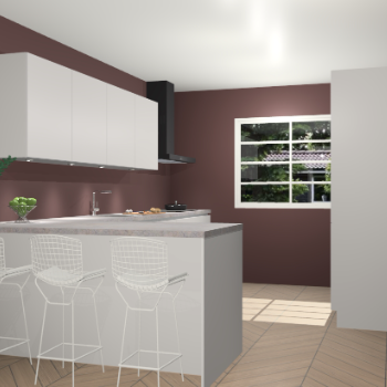 Zijdegrijze greeploze keuken Sopot 62389