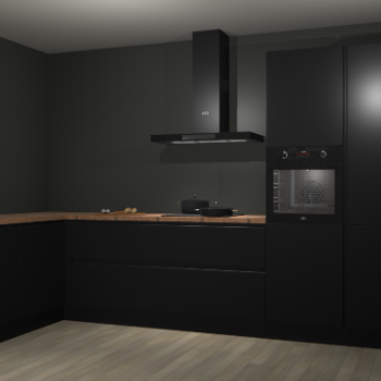 Zwarte greeploze keuken Nuuk 69042