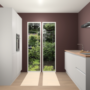 Zijdegrijze greeploze keuken Dallas 74335