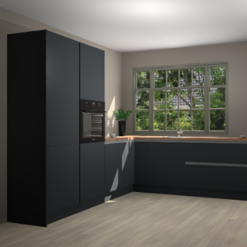 Onyxgrijze greeploze keuken Malaga 67963