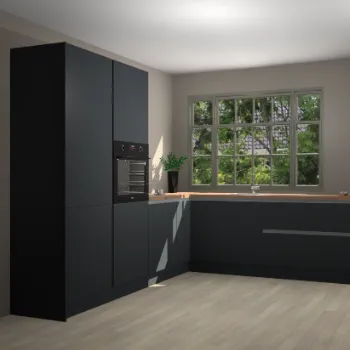Onyxgrijze greeploze keuken Malaga 67963