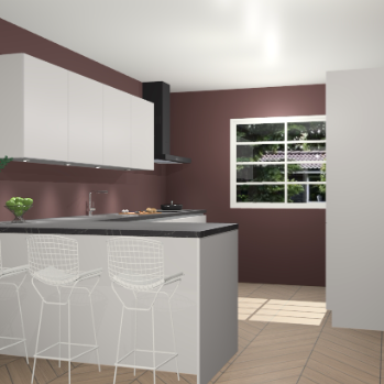 Zijdegrijze greeploze keuken Sopot 62395