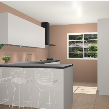 Zijdegrijze greeploze keuken Sopot 62398