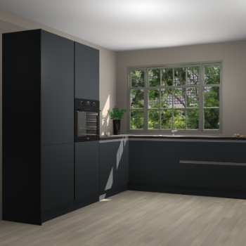 Onyxgrijze greeploze keuken Malaga 67990