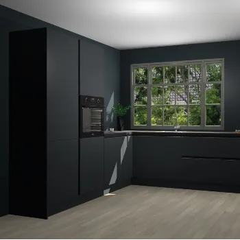 Onyxgrijze greeploze keuken Malaga 67993
