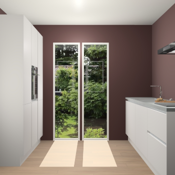 Zijdegrijze greeploze keuken Dallas 74383