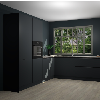 Onyxgrijze greeploze keuken Malaga 67999