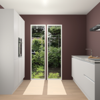 Zijdegrijze greeploze keuken Dallas 74520