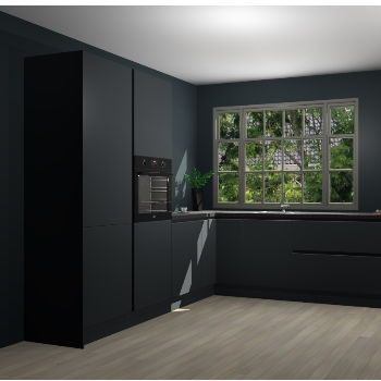 Onyxgrijze greeploze keuken Malaga 68011