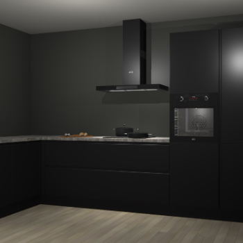 Zwarte greeploze keuken Nuuk 69137