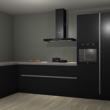 Zwarte greeploze keuken Nuuk 69155