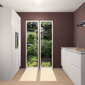 Zijdegrijze greeploze keuken Dallas 74539