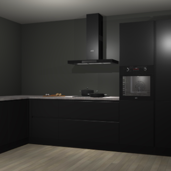 Zwarte greeploze keuken Nuuk 69159