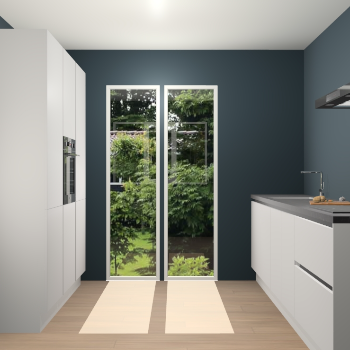 Zijdegrijze greeploze keuken Dallas 74566