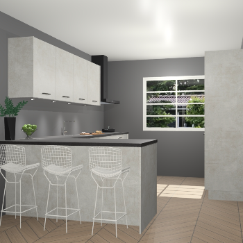 Beton opal keuken Sopot 64345