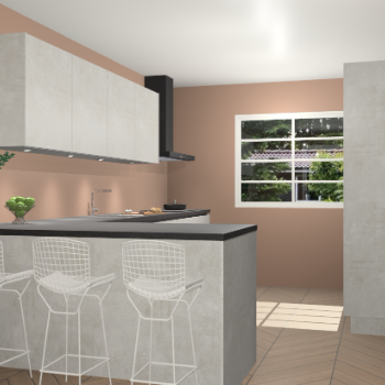 Beton opal greeploze keuken Sopot 64346