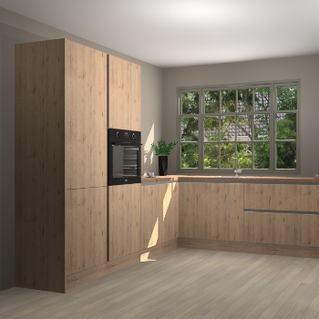 Madera Natuur greeploze keuken Malaga 68268