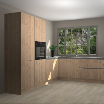 Madera Natuur greeploze keuken Malaga 68293