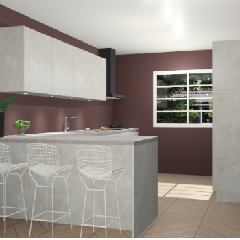 Beton opal greeploze keuken Sopot 64358