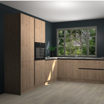 Madera Natuur greeploze keuken Malaga 68308