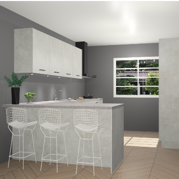 Beton opal keuken Sopot 64360