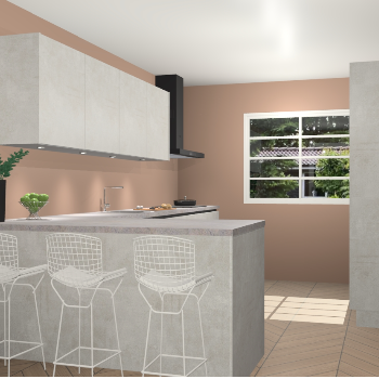 Beton opal greeploze keuken Sopot 64361