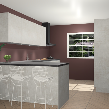 Beton opal greeploze keuken Sopot 64364