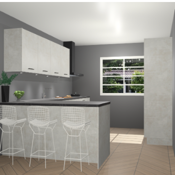 Beton opal keuken Sopot 64366