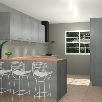 Beton parelgrijs keuken Sopot 64259