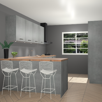 Beton parelgrijs keuken Sopot 64263