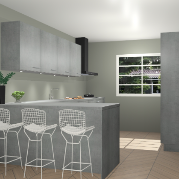 Beton parelgrijs keuken Sopot 64473