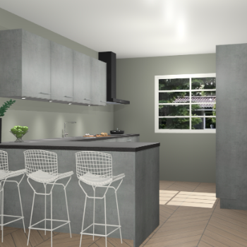 Beton parelgrijs keuken Sopot 64479