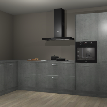 Beton parelgrijs keuken Nuuk 69522