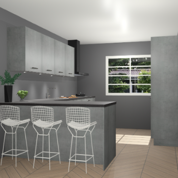 Beton parelgrijs keuken Sopot 64483