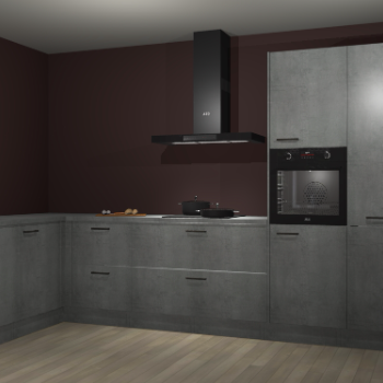 Beton parelgrijs keuken Nuuk 69525