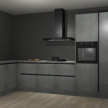 Beton parelgrijs greeploze keuken Nuuk 69526