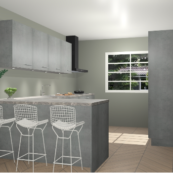 Beton parelgrijs keuken Sopot 64485