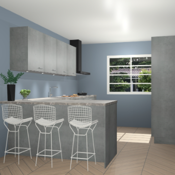 Beton parelgrijs keuken Sopot 64486