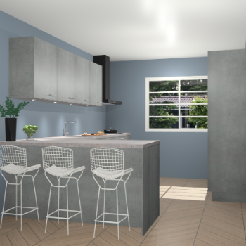 Beton parelgrijs keuken Sopot 64492