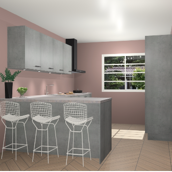 Beton parelgrijs keuken Sopot 64494