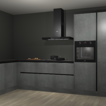 Beton parelgrijs greeploze keuken Nuuk 69599