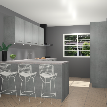 Beton parelgrijs keuken Sopot 64495