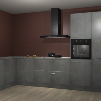 Beton parelgrijs keuken Nuuk 69693