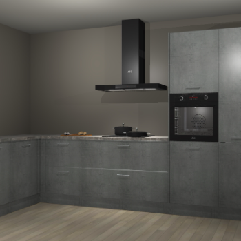 Beton parelgrijs keuken Nuuk 69694