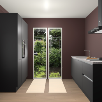 Zwarte greeploze keuken Dallas 74864