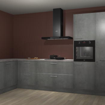 Beton parelgrijs keuken Nuuk 69707