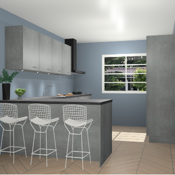 Beton parelgrijs keuken Sopot 64498