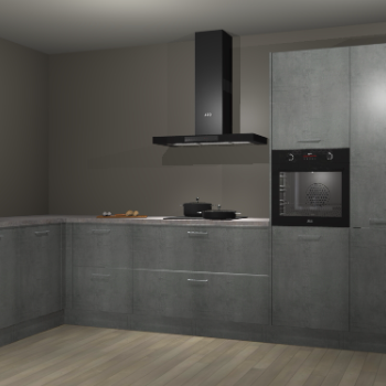 Beton parelgrijs keuken Nuuk 69708