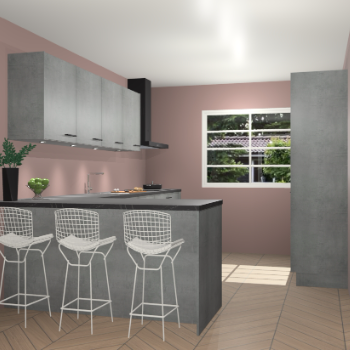 Beton parelgrijs keuken Sopot 64500