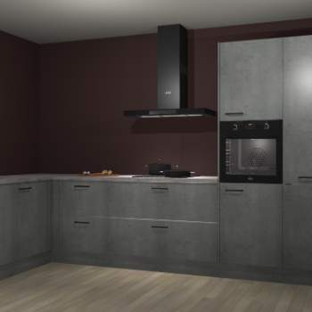 Beton parelgrijs keuken Nuuk 69711